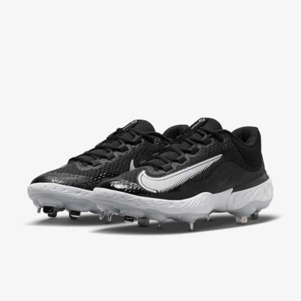 Nike Mens Alpha Huarache Elite 4 Low Metal Baseball Cleats, DJ6521-001 Black Siz